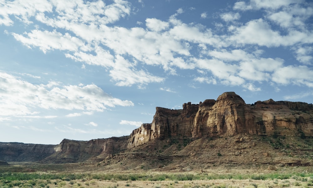 brown rock mountain