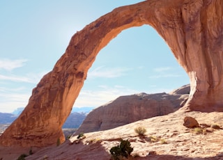 scenery of stone arch