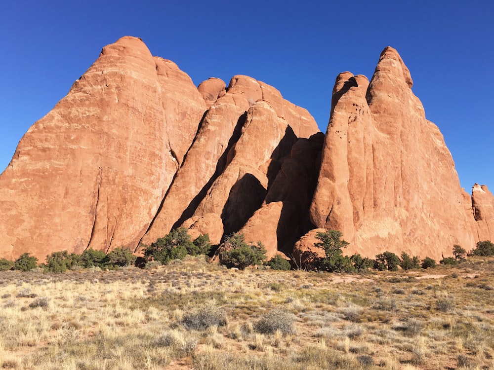 brown rock formation at daytime