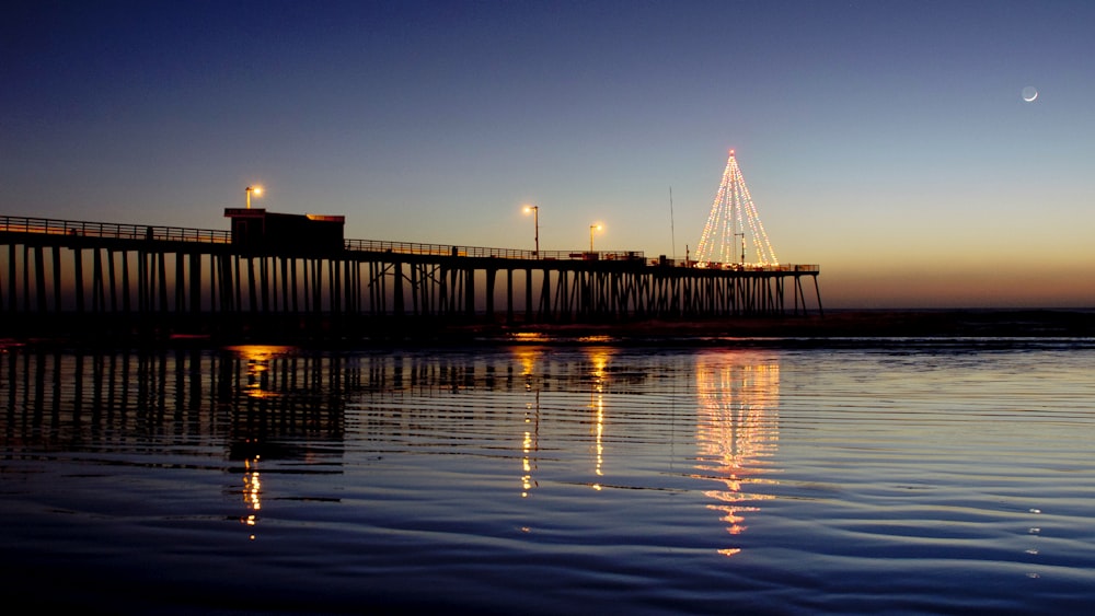 silhouette of bridge