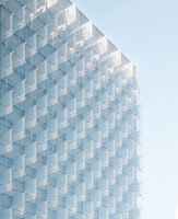 clear glass building