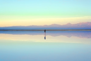 person standing near body of water during daytime