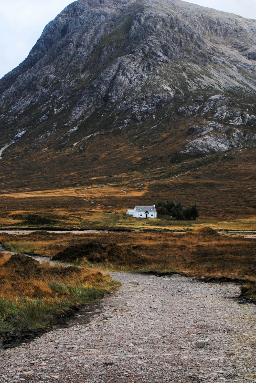 cabin near mountain