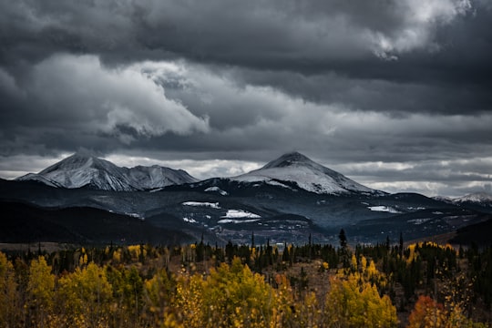 snow capped mountain under cloudy sky in Silverthorne United States