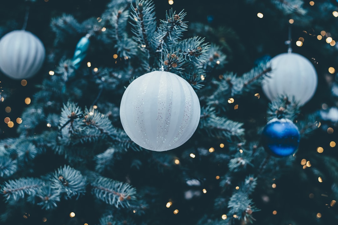 white bauble,