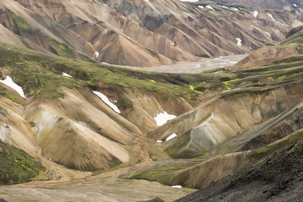 aerial view of mountain