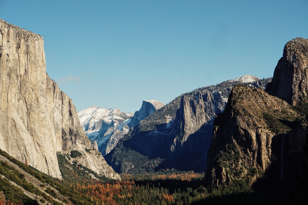 mountains under blue sky during daytime