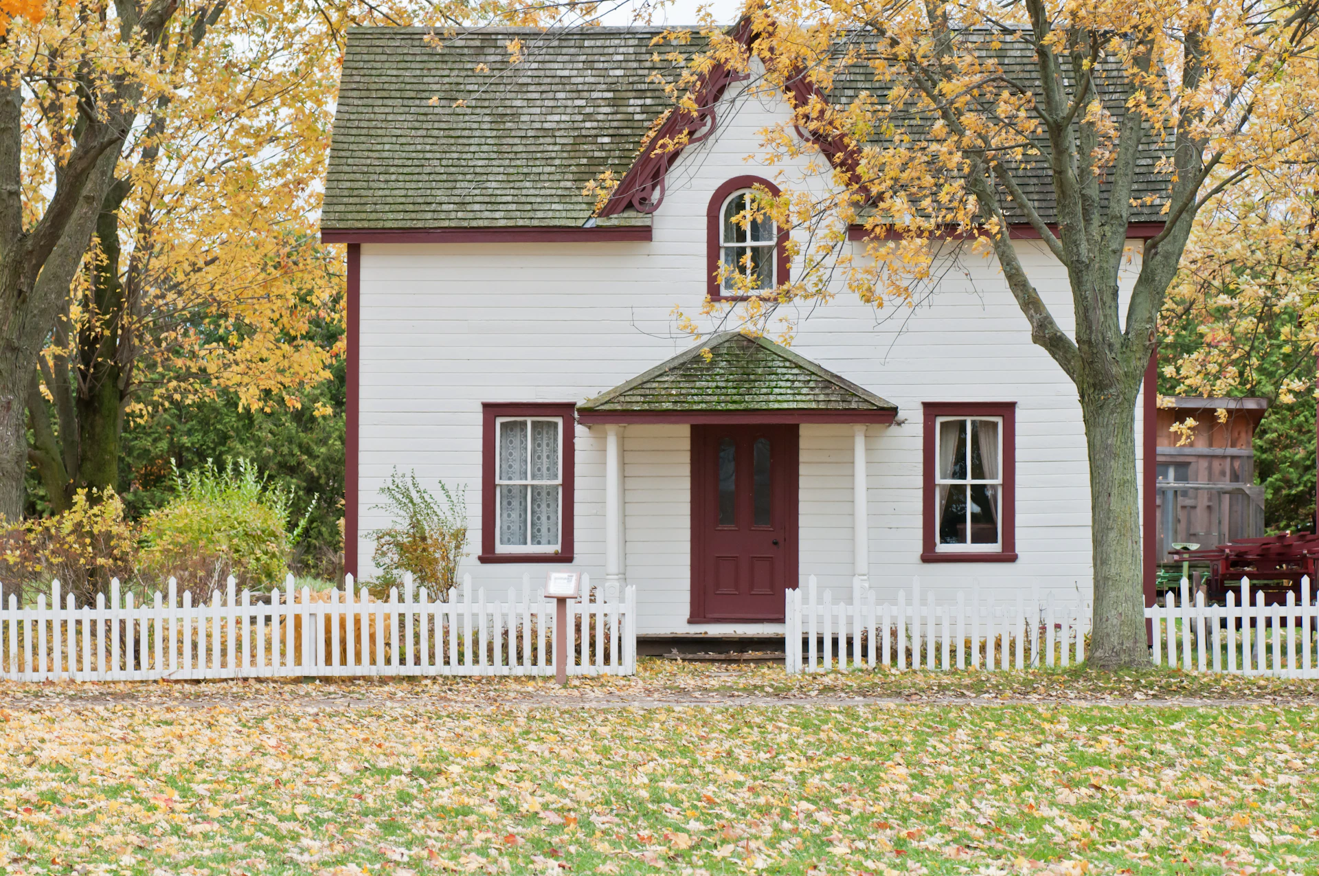 Warm residential home exterior