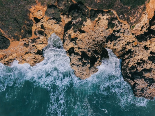 rock cliff in Faro Portugal