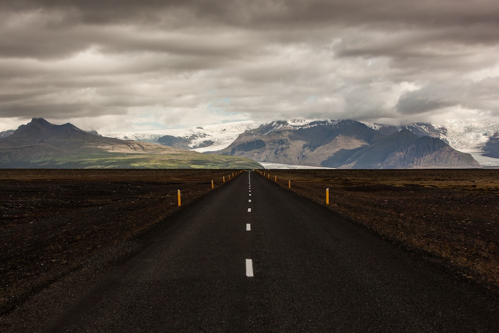 landscape of asphalt road