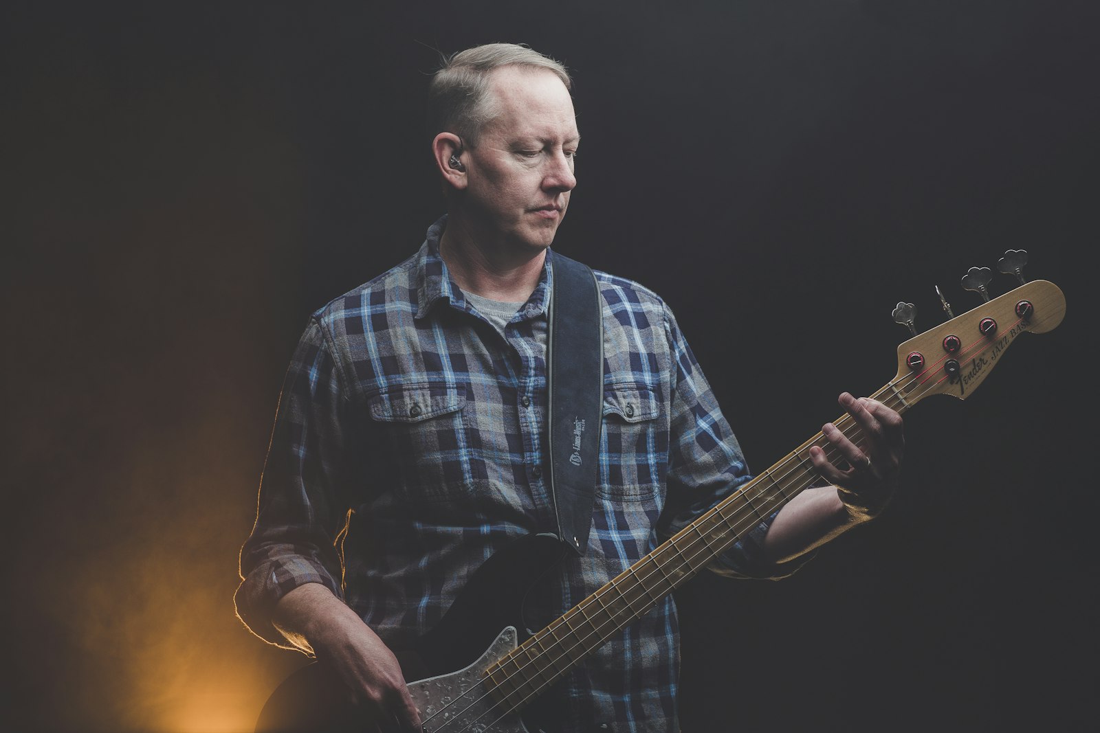 Canon EF 85mm F1.2L II USM sample photo. Man playing electric guitar photography