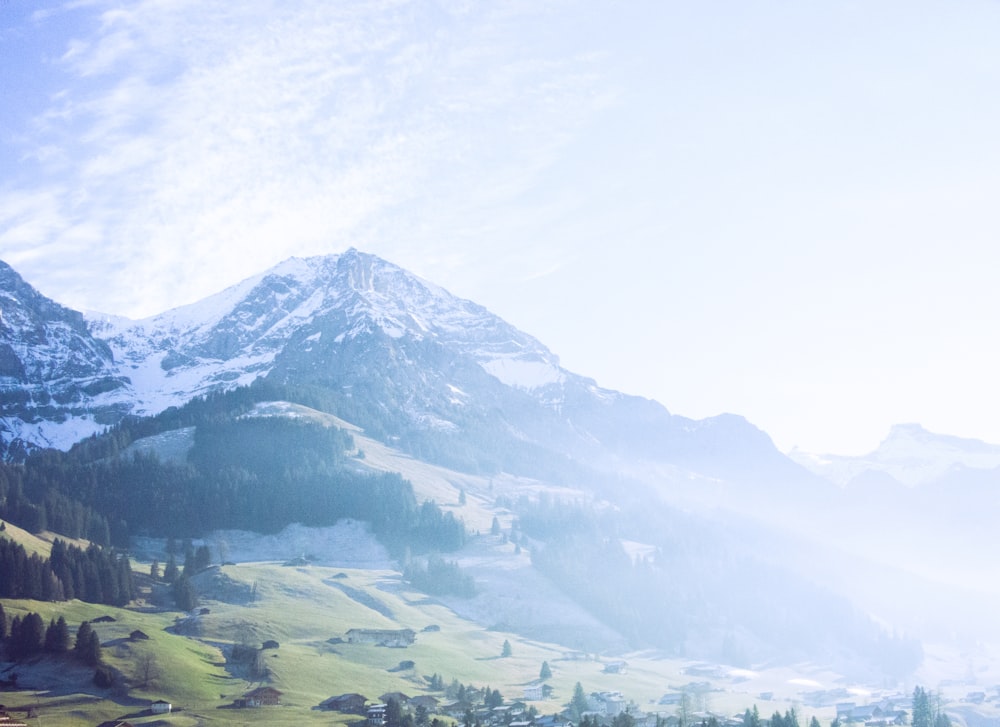 snow capped mountain during daytime