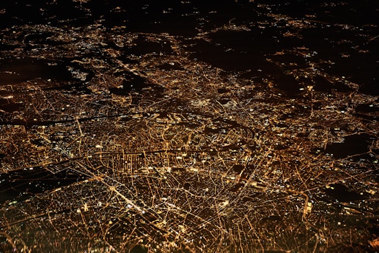 aerial photography of city