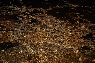 aerial photography of city