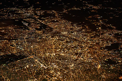 aerial photography of city