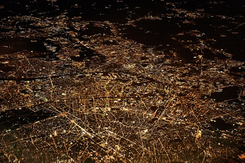 aerial photography of city