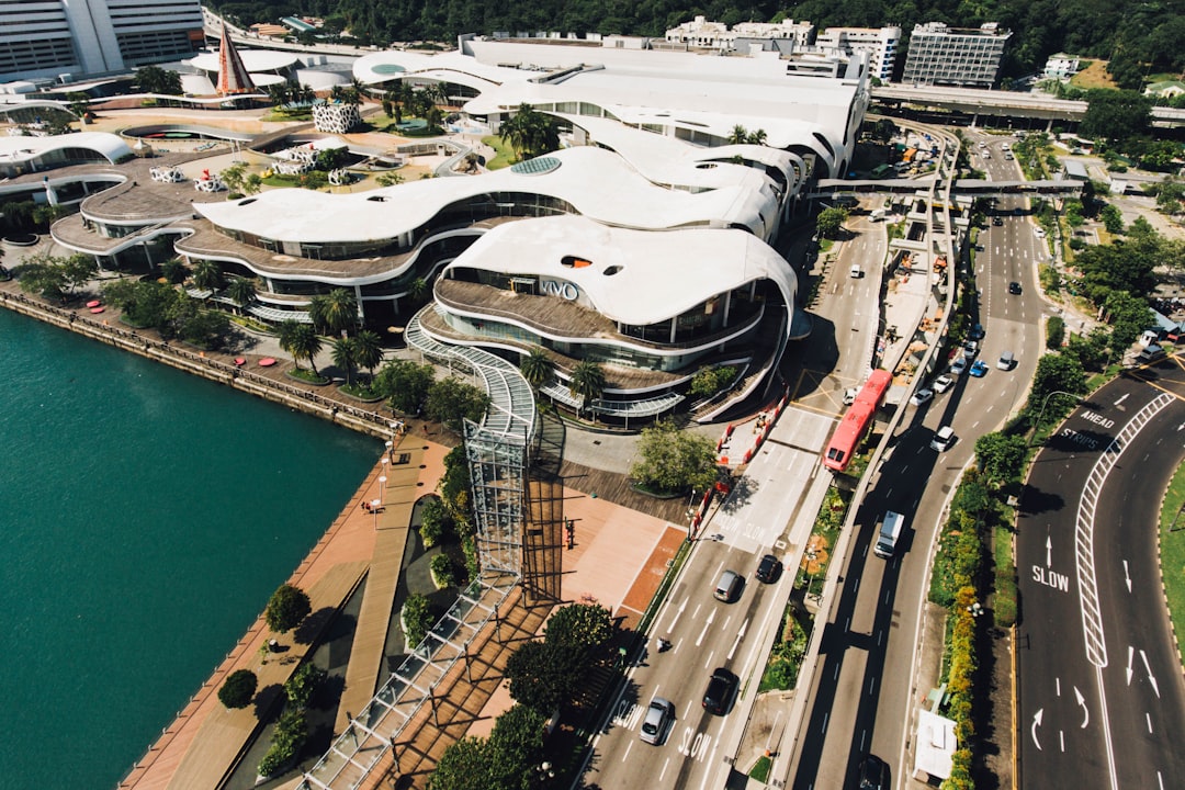 bird's eye photography of white concrete building