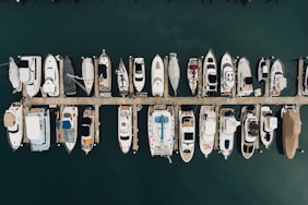 aerial photography of boat