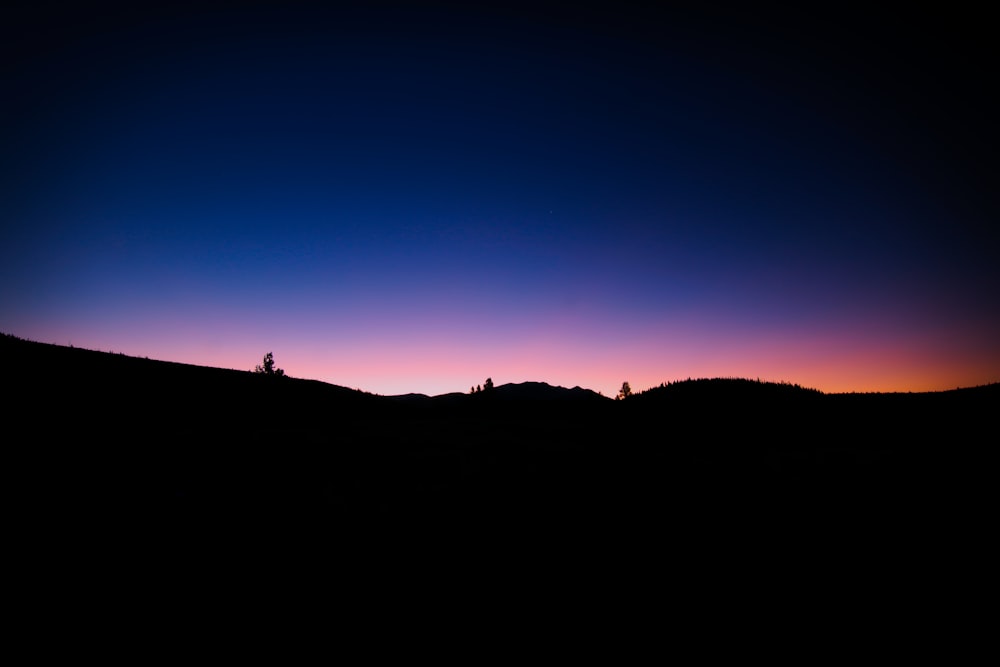 mountains and sky