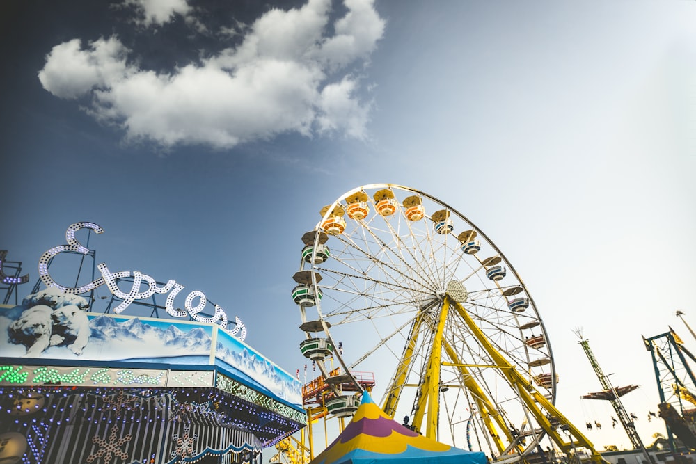 yellow ferris wheel