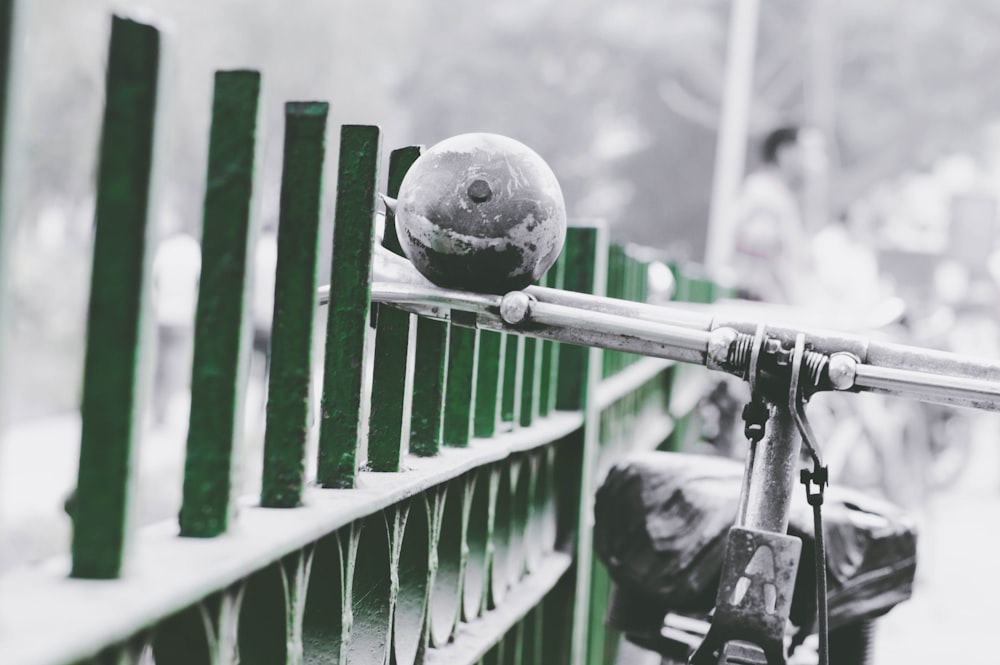 bicycle lean on gate