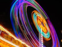 time lapse photography of Ferris wheel