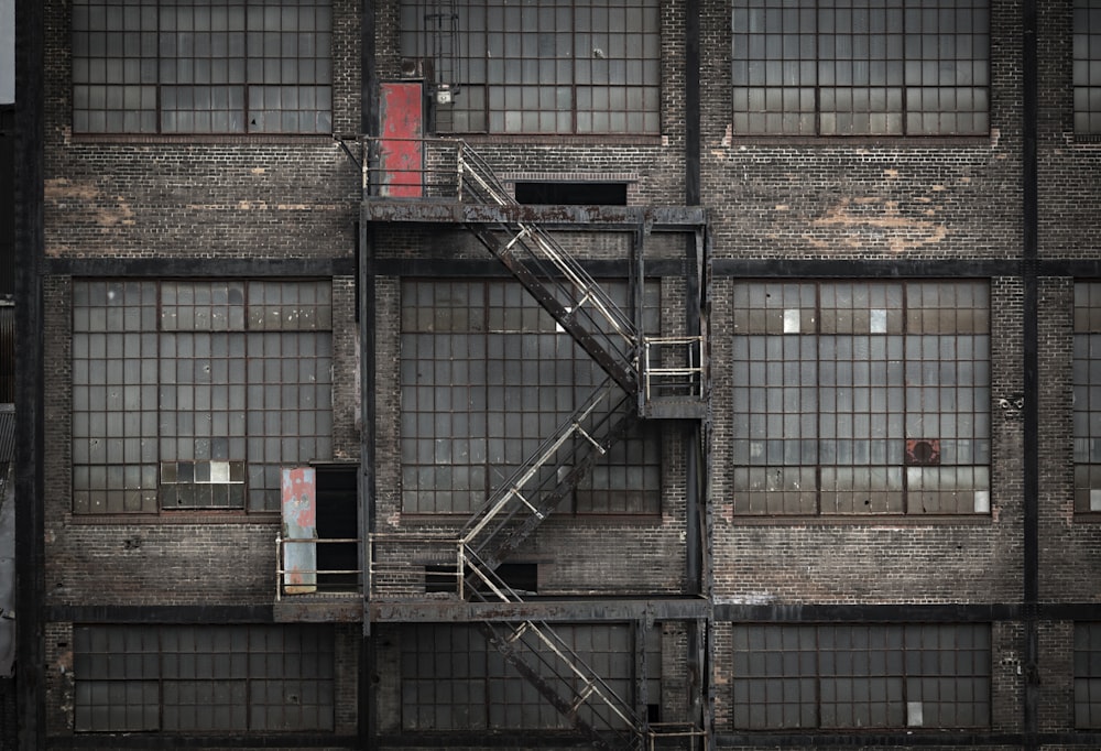 photo of building's emergency ladder