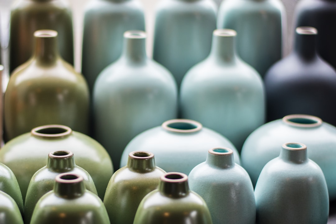 Large ceramic bottles