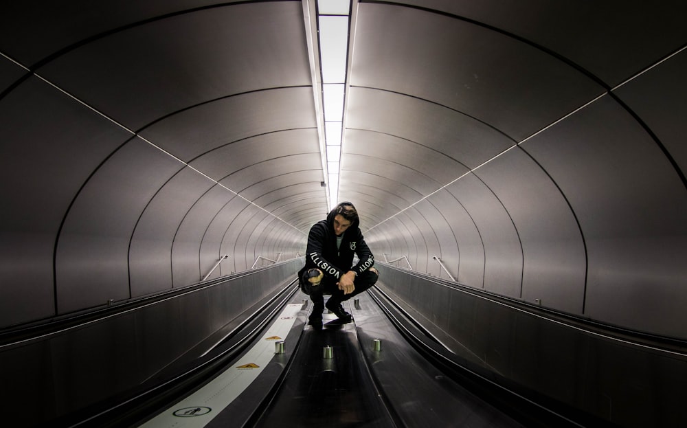 Hombre en el metro