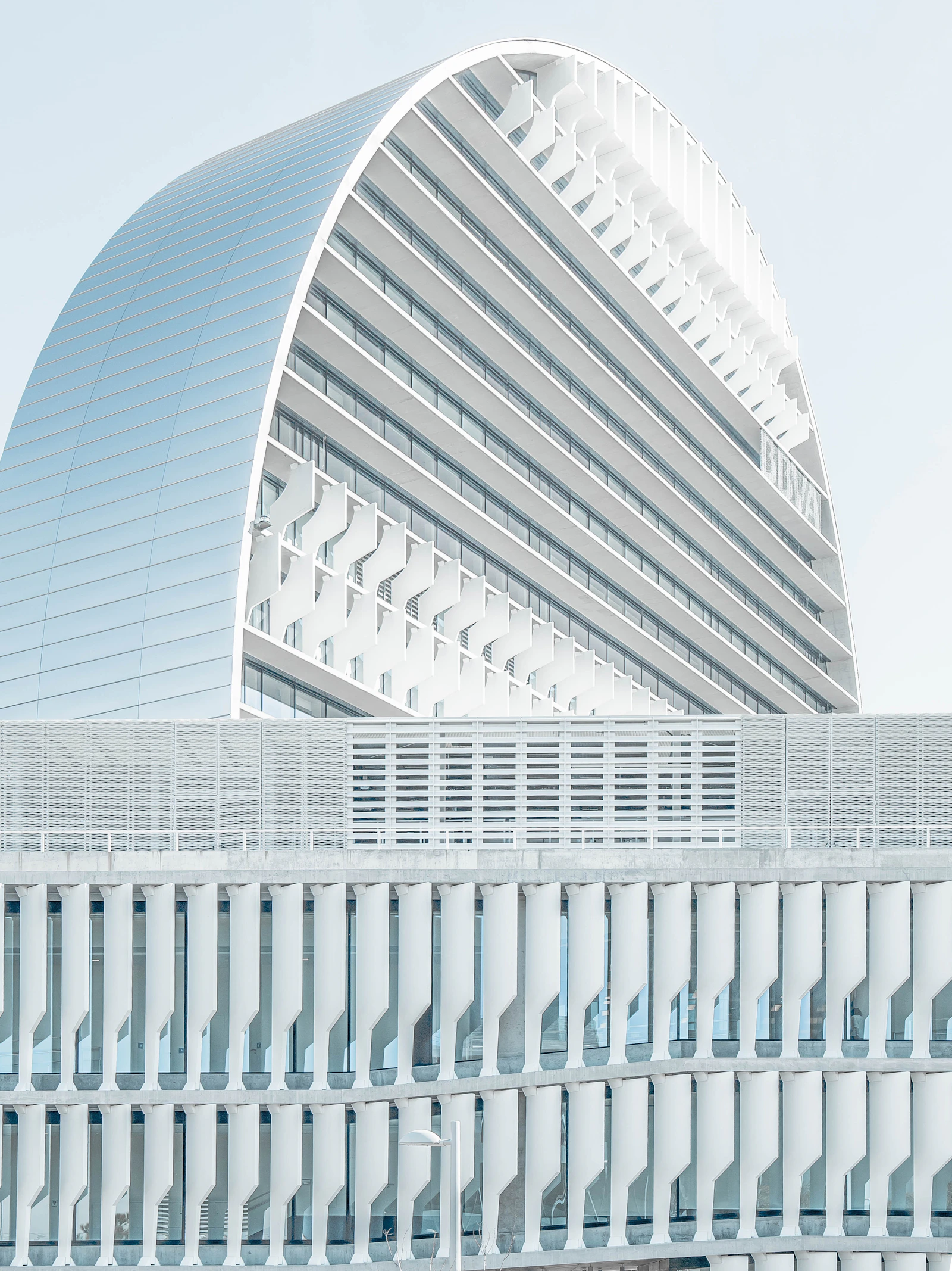Modern architectural building exterior