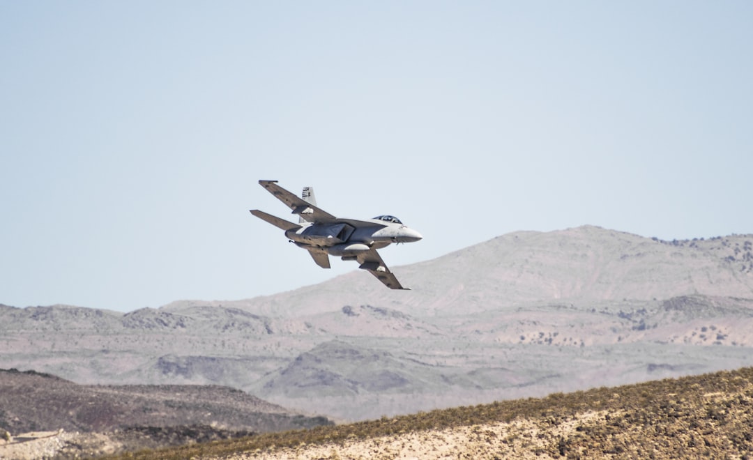 gray aircraft, Spotted 2 training F/A-18’s during a roadtrip.