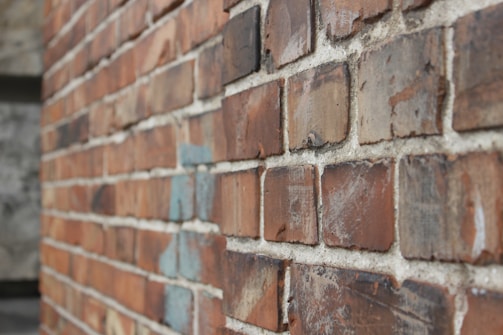 closeup photo of brown bricks