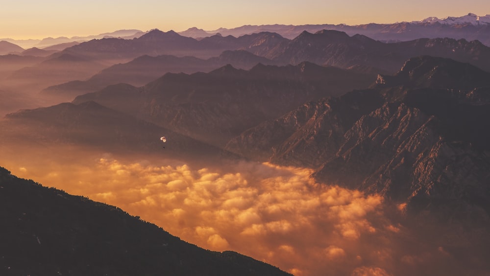 aerial view of mountain