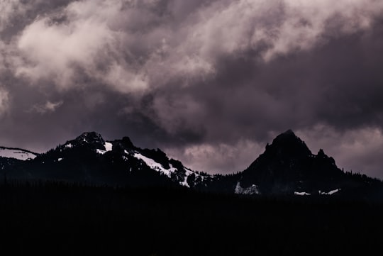 silhouette photo of mountain in Crescent United States