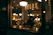 person sitting inside restaurant