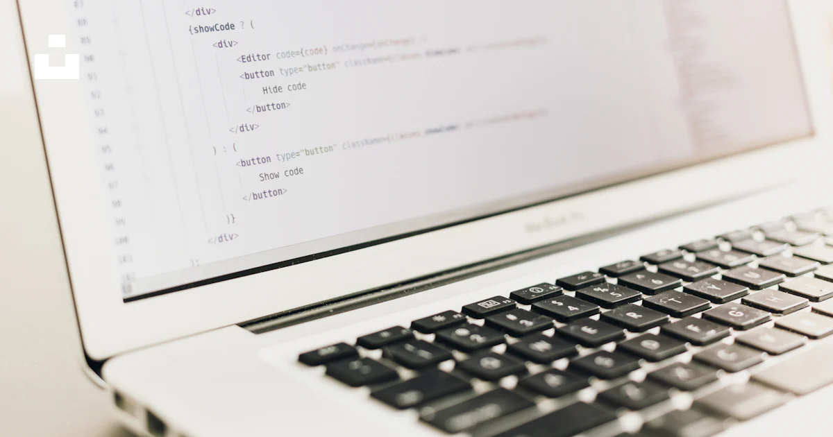 Turned on MacBook Air displaying coding application photo – Free Office ...
