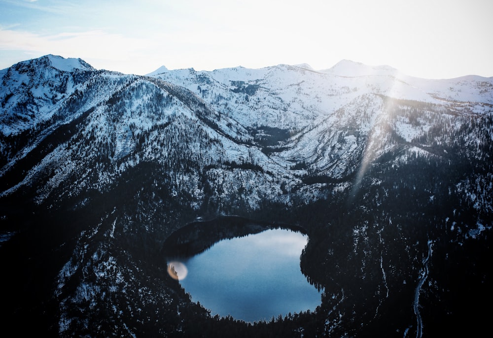 landscape photography of lake