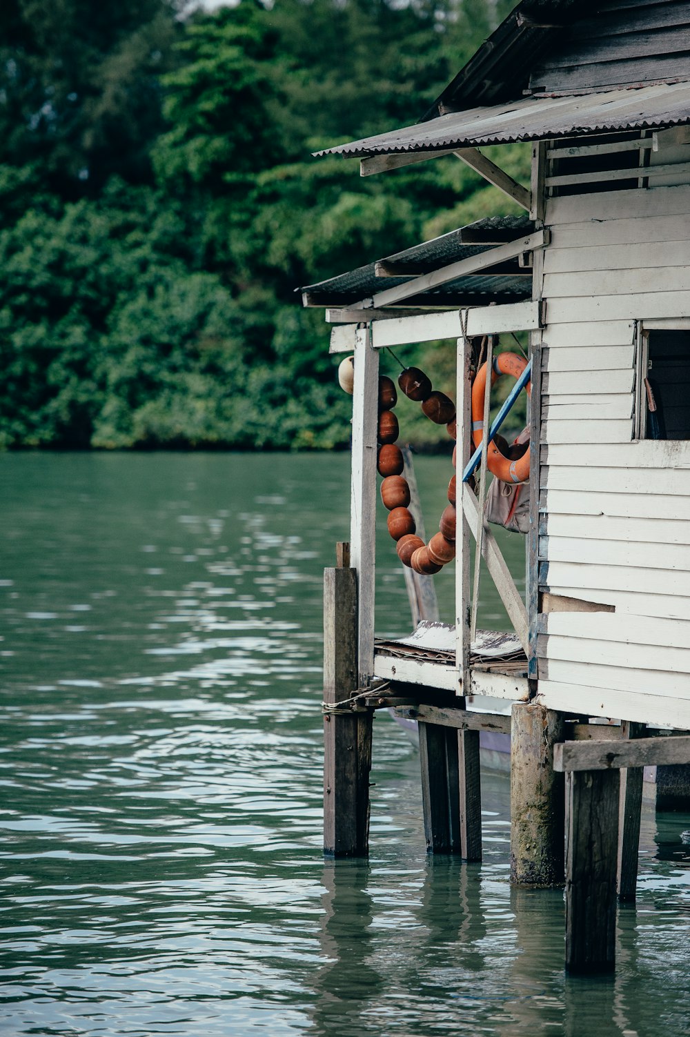 house in body of water