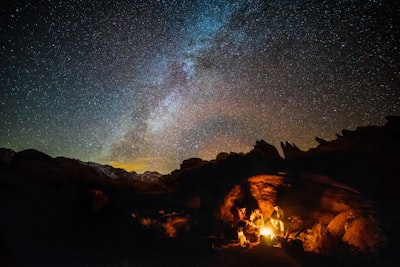 photo of bonfire campfire google meet background