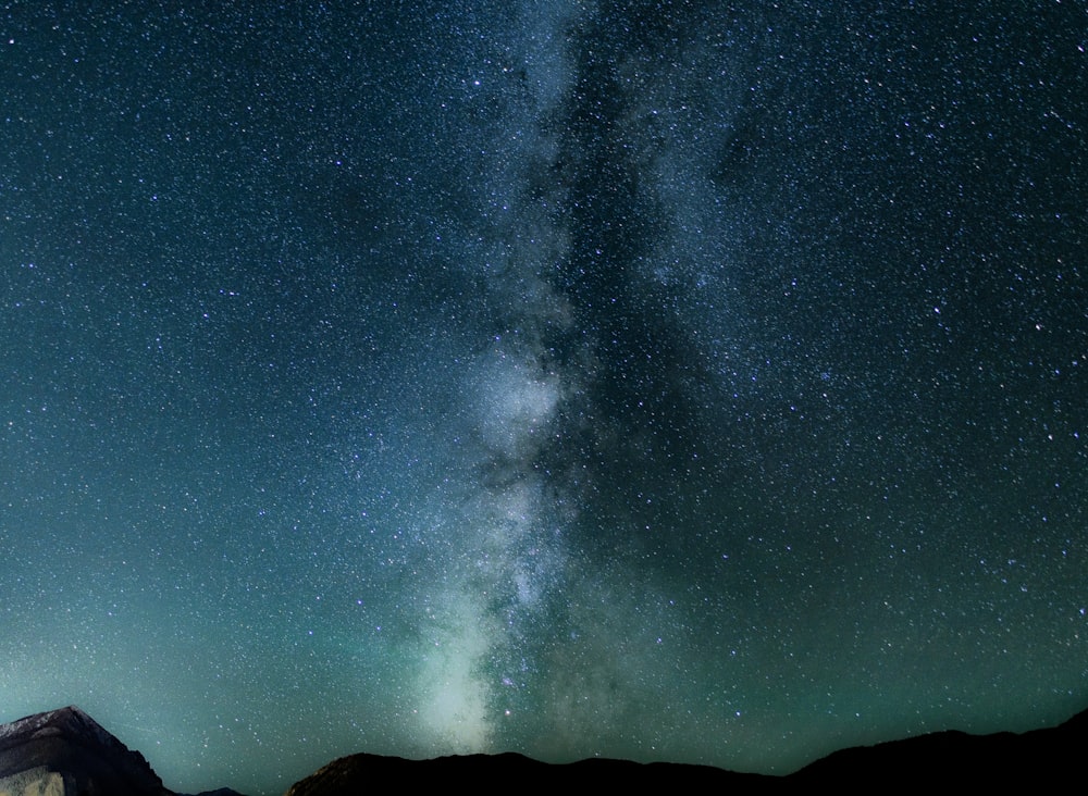 Foto de la Vía Láctea durante la noche