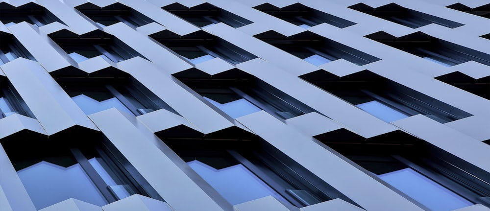 grey building with glass windows