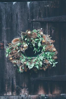 Seasonal wreath made from natural materials, a favorite DIY pin shared on our boards.