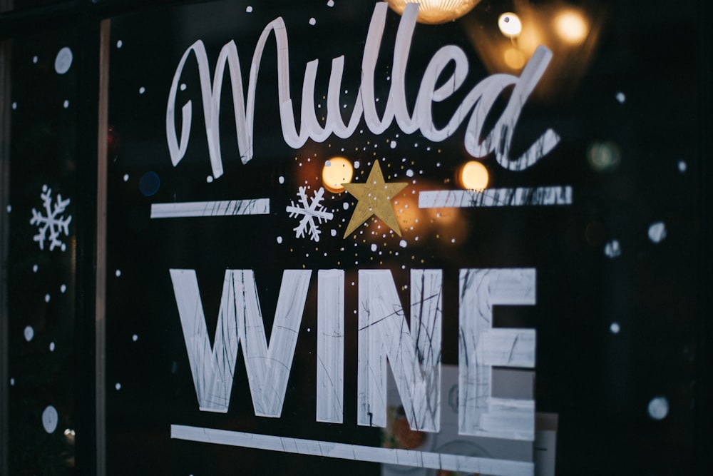 Mulled Wine signage