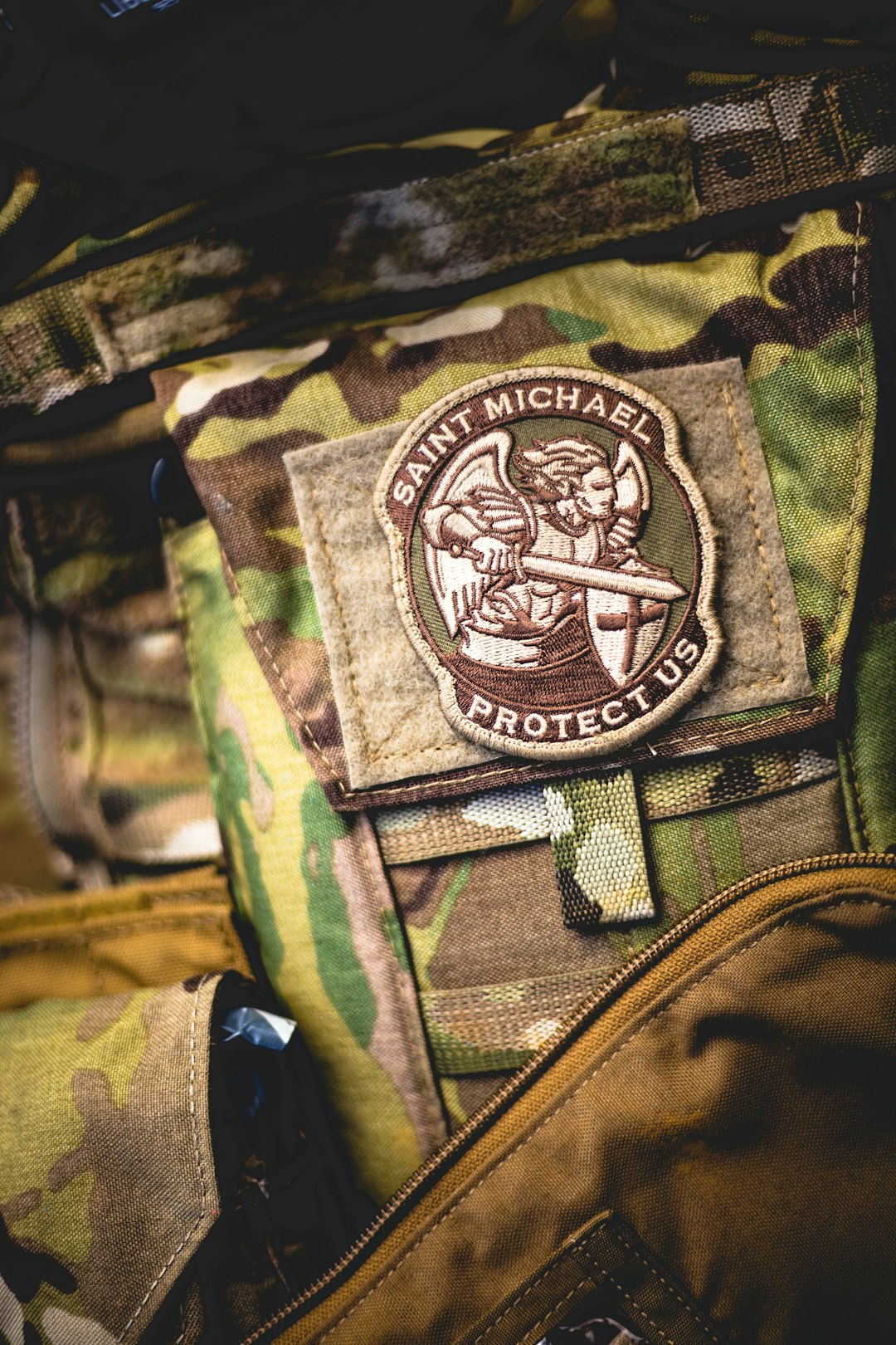 St. Michael military patch.