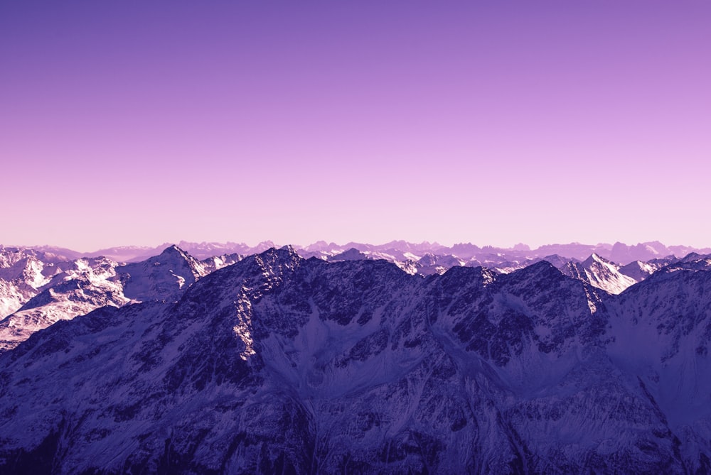 bird's eye photography of snow mountains