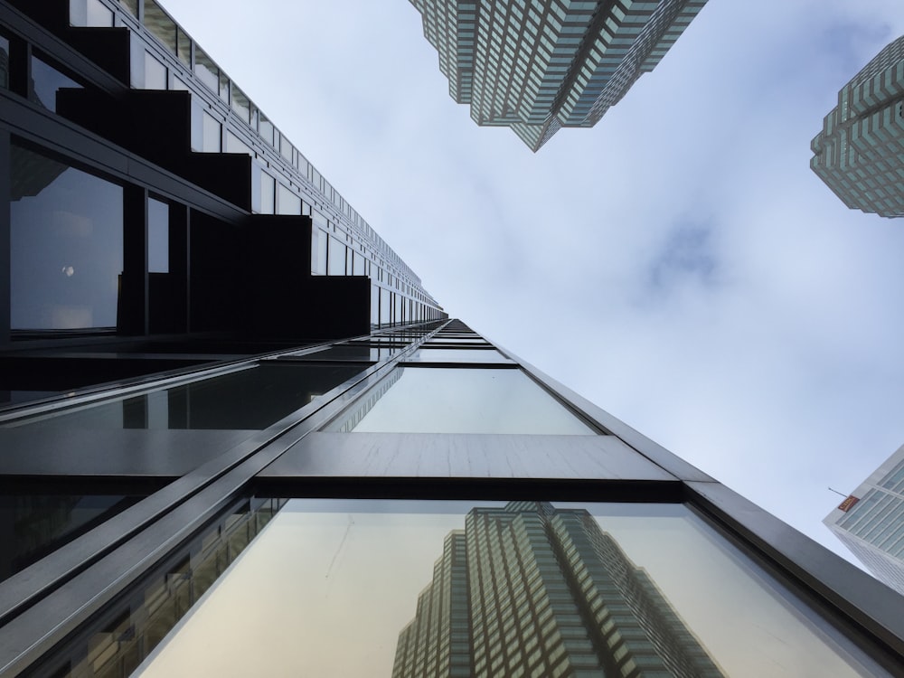 worm's eye view of high-rise building