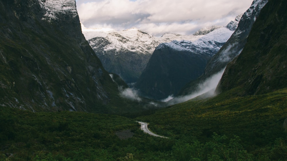 mountain covered with snow during daytime