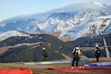 Participants preparing for a thrilling flying event.