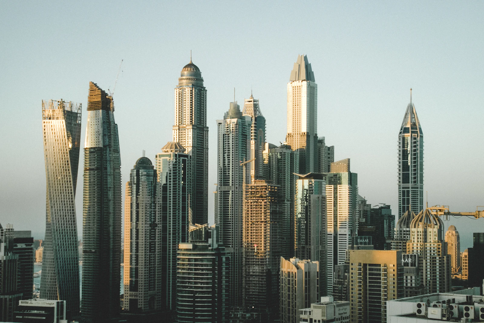 Modern high-rise city skyline representing growth and ambition