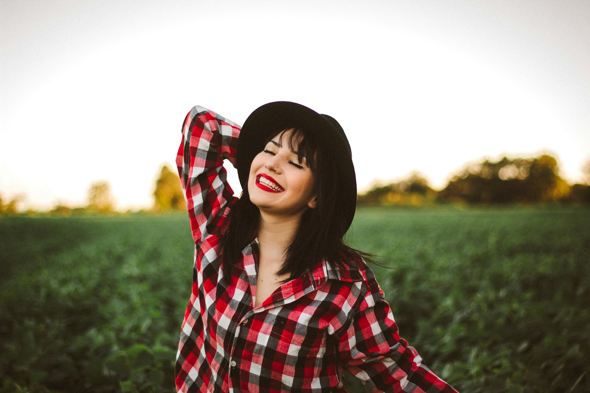 Asian plaid shirt